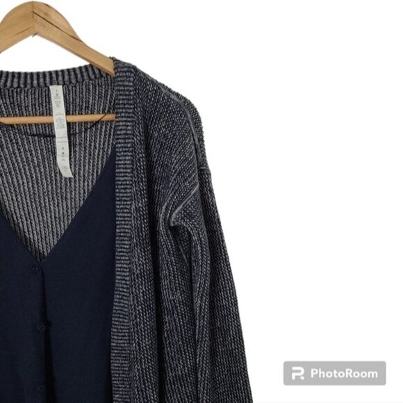 Lululemon Vestigan Blue Cashmere Blend Knitted Cardigan Womens Size 4 - Picture 5 of 16